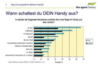 Wann schaltest du DEIN Handy aus? Was ist so speziell am Medium Handy? 
