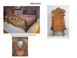 CAMA ALBA Y CREPÚSCULO. EMILE GALLÉ
.
ÉMILE GALLÉ
 