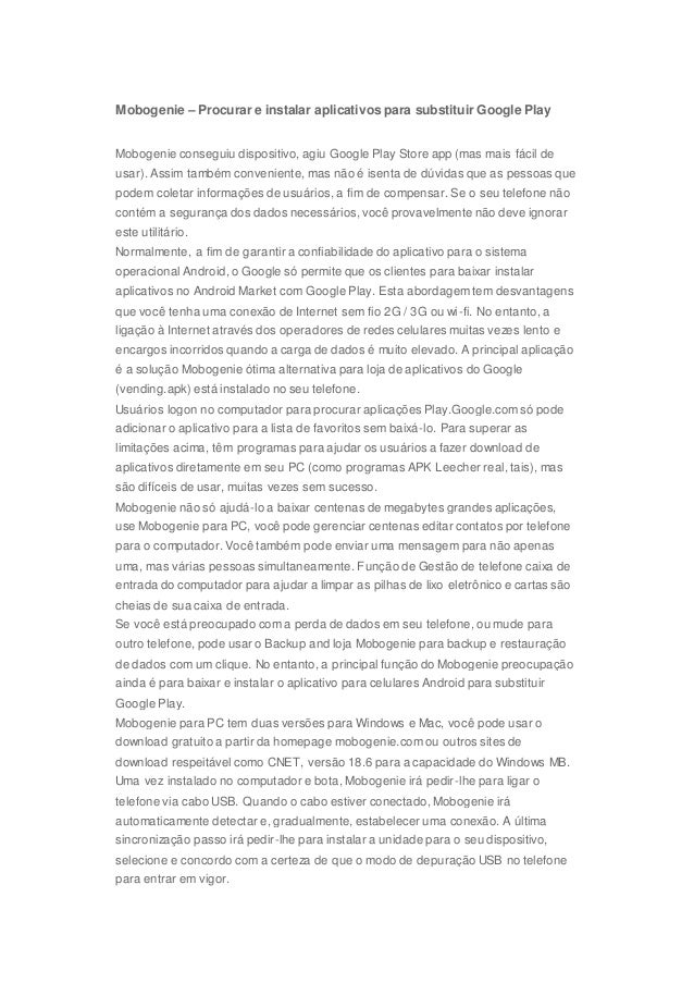 Mobogenie para instalar Mobogenie para instalar