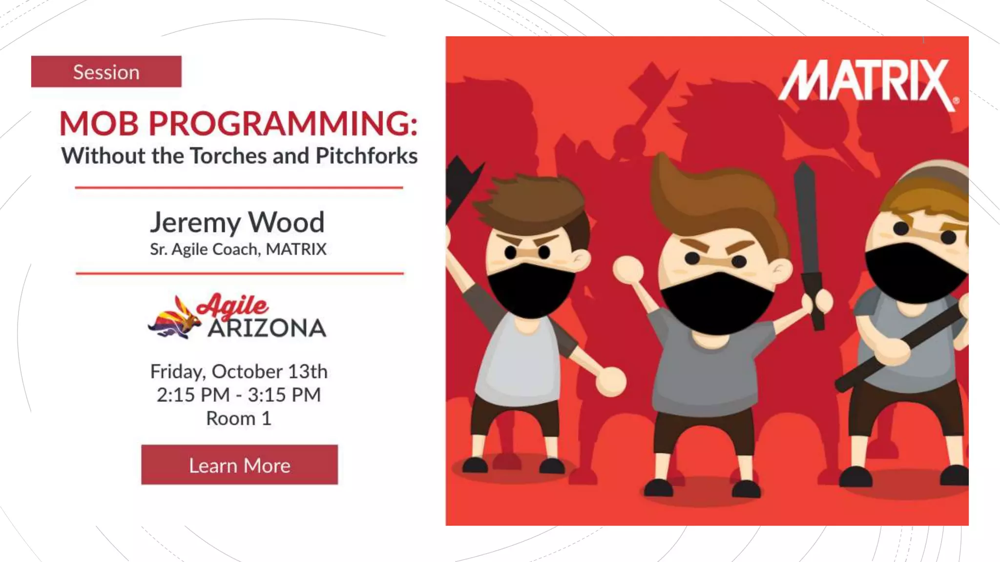 Mob Programming
Without Torches and Pitchforks
By: Jeremy Wood
1
 