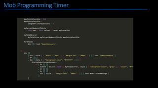 Mob Programming Timer
 