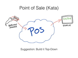 Point of Sale (Kata)
Suggestion: Build it Top-Down
 
