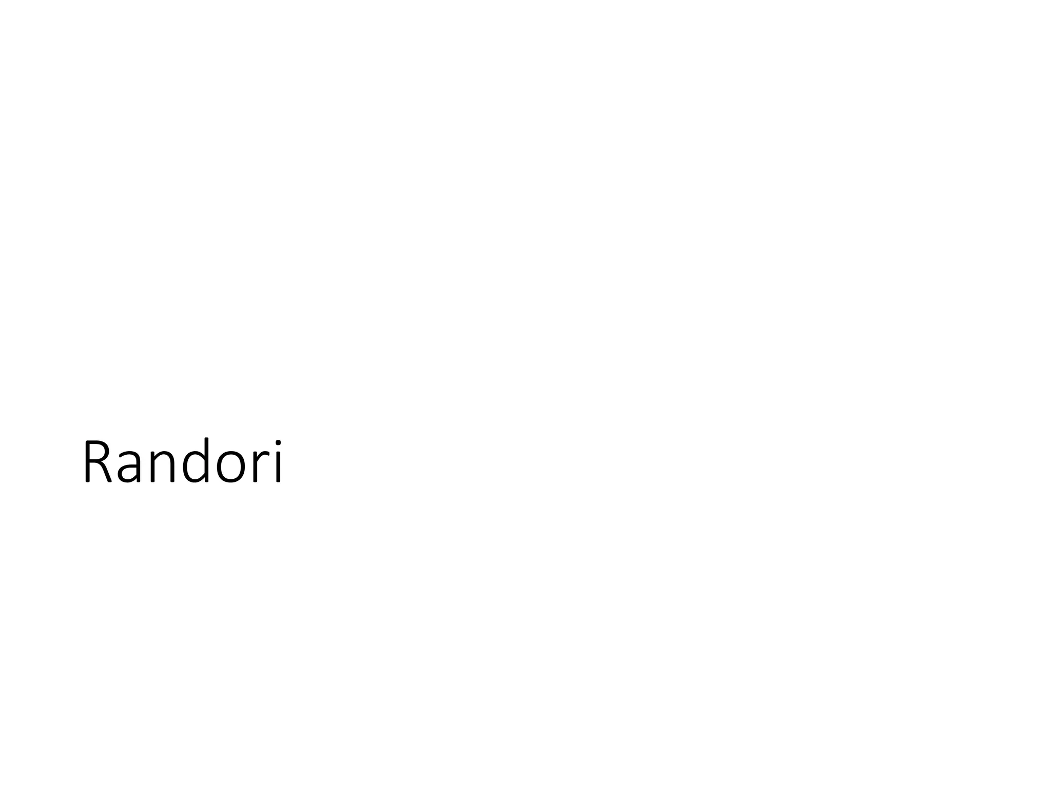 Randori
 