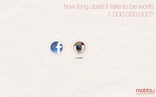 conﬁdential
mobile apps for brands
11
how long does it take to be worth
1.000.000.000?
people
9
 