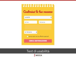 Test di usabilità
 