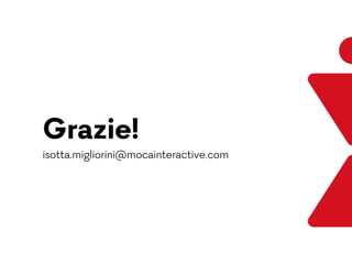 Grazie!
isotta.migliorini@mocainteractive.com
 