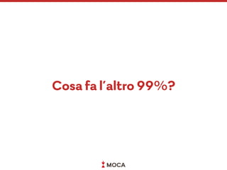 Cosa fa l’altro 99%?
 
