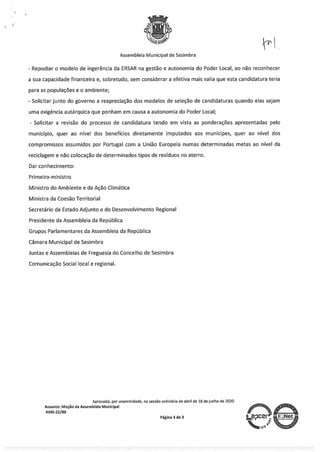 Moção_Uma Recusa pelo Ambiente