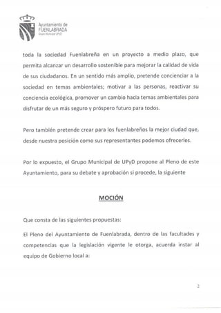 Moción medio ambiente_fuenlabrada