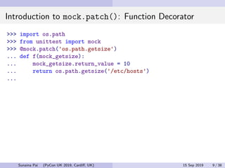 Python Mock Object Library: Common Pitfalls and Best Practices ...