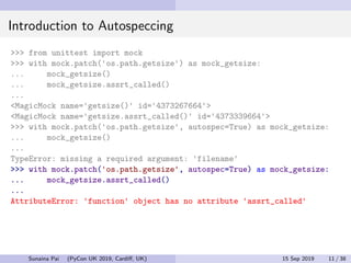 Magicmock Python Python Mock Object Library: Common Pitfalls and Best Practices ...