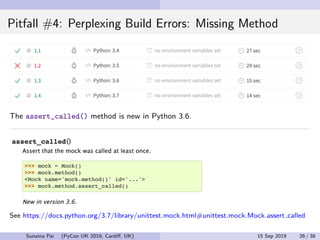 Python Mock Object Library: Common Pitfalls and Best Practices ...