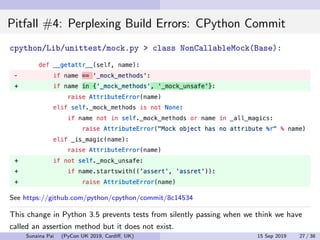 Python Mock Object Library: Common Pitfalls and Best Practices ...