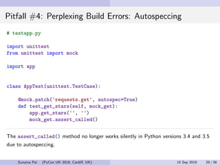 Python Mock Object Library: Common Pitfalls and Best Practices ...