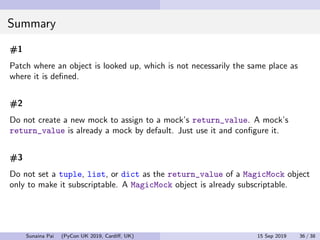 Python Mock Object Library: Common Pitfalls and Best Practices ...