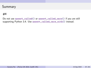 Python Mock Object Library: Common Pitfalls and Best Practices ...