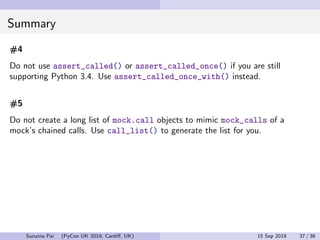 Python Mock Object Library: Common Pitfalls and Best Practices ...