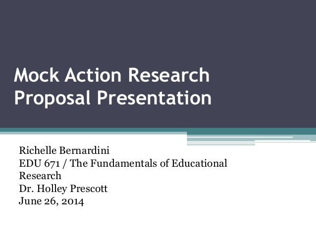 Mock grant proposal example picture