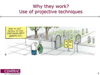 Why they work?
Use of projective techniques




                               9
 