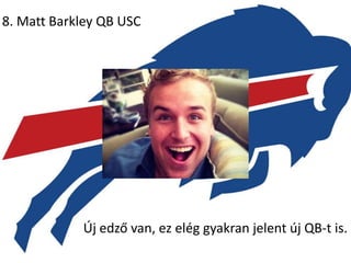 8. Matt Barkley QB USC




            Új edző van, ez elég gyakran jelent új QB-t is.
 