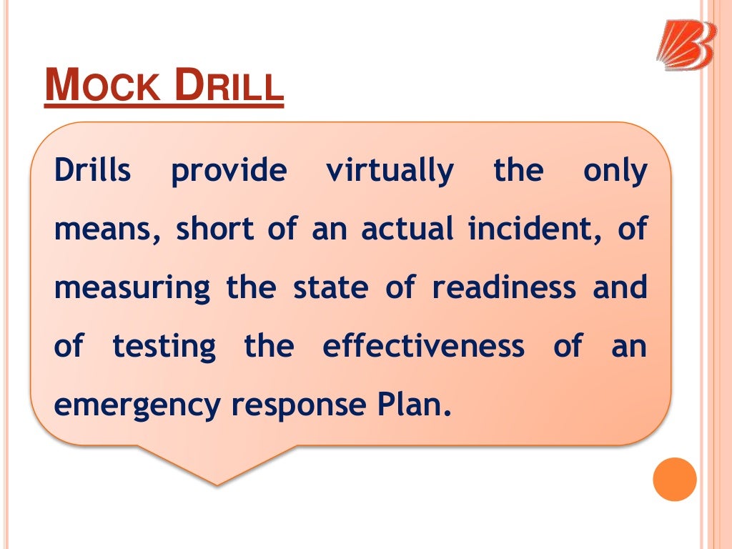 Mock drill