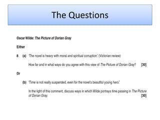 The Questions
 