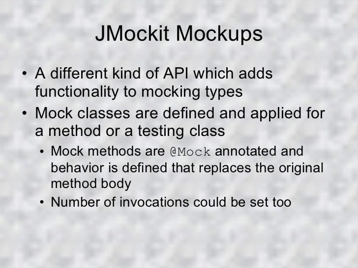 Jmockit Framework Overview