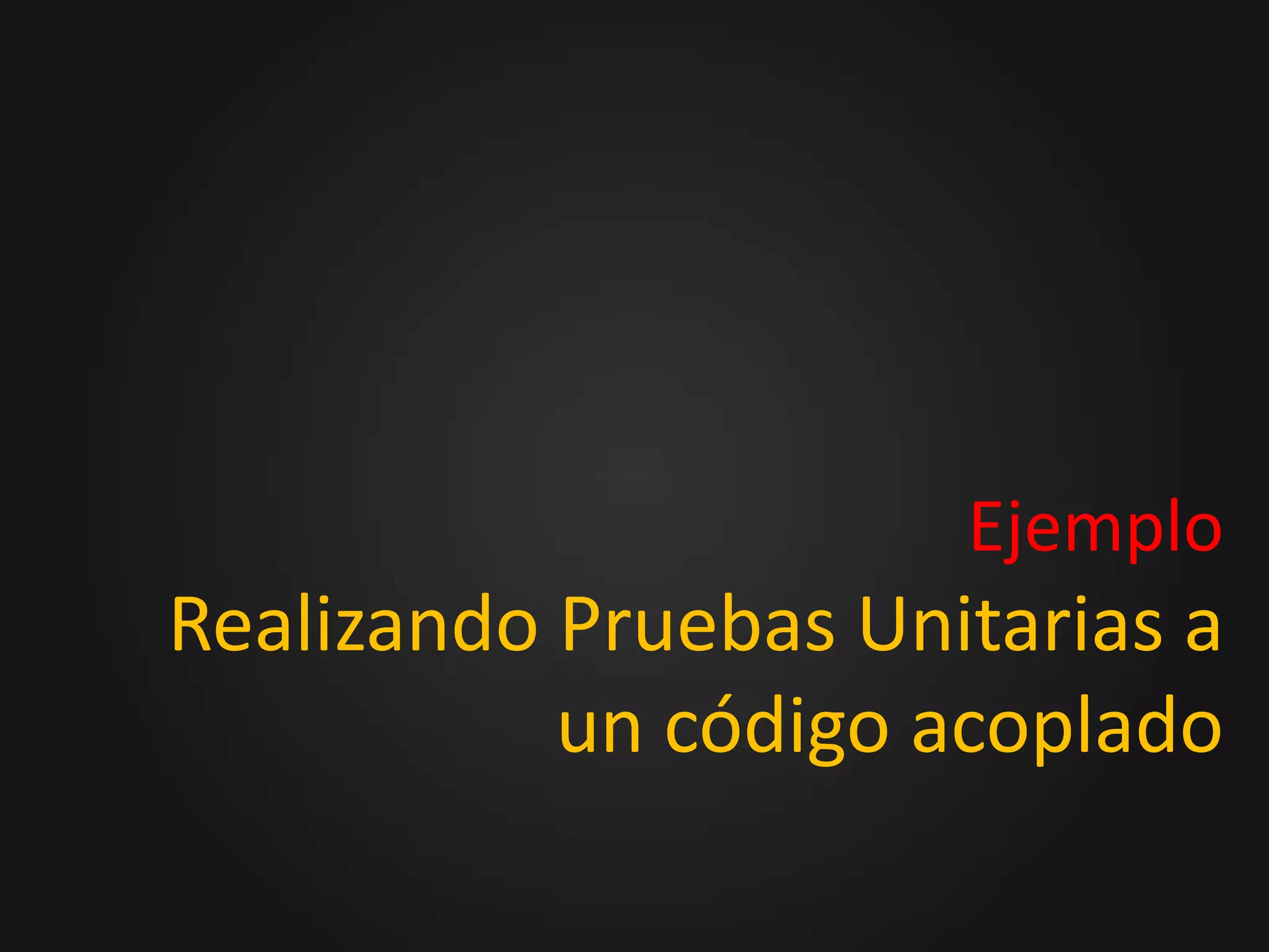 No nos dan una certeza de cuál ha sido el error.Cuando usar un Test Unitario o IntegraciónUsar test unitarios para probar cualquier tipo de código lógico y condiciones básicas de nuestro sistema.El N° de Test Unitarios es proporcional al tamaño del sistema.Usar los test de integración para verificar errores a nivel de sistema (Networking, BD Schema, caching, etc)y para probar solo aspectos específicos del código para hablar con el exterior.El N° de Test de Integración es proporcional al número de interacciones con el exterior que tenga el sistema.