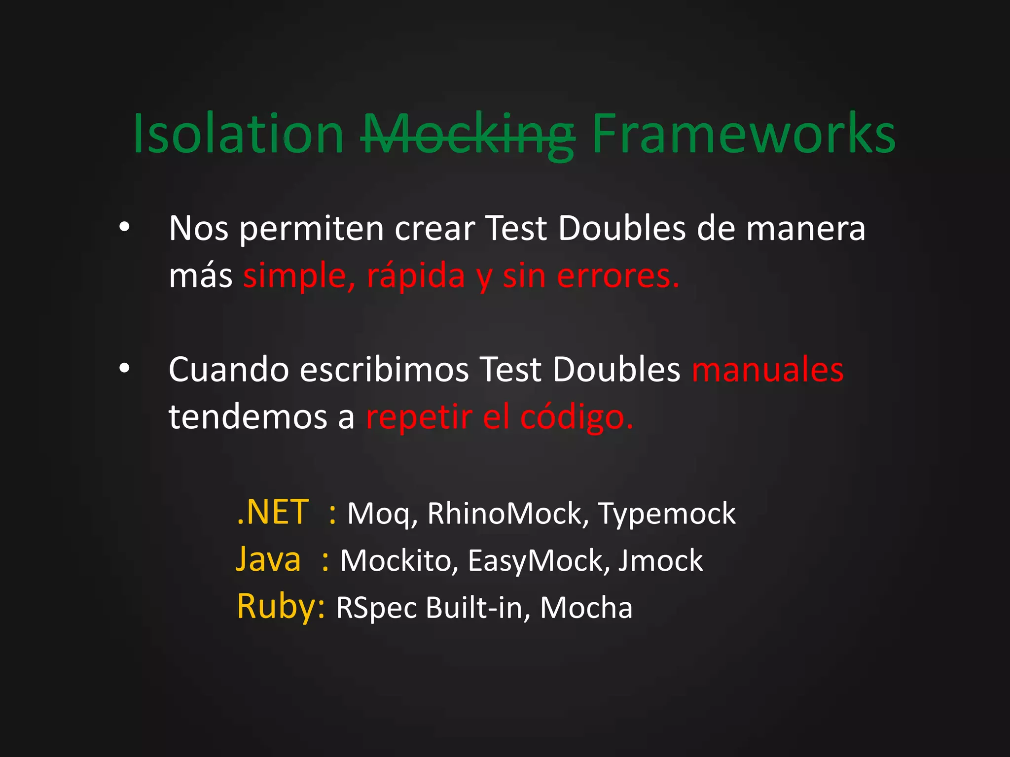 Encontrando la soluciónSimpleClassActSimpleClassTestClassUnder TestAssertSimpleClass