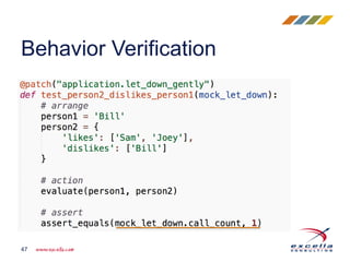 Behavior Verification
47
 