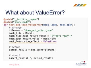What about ValueError?
 