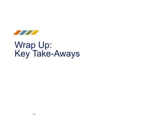 Wrap Up:
Key Take-Aways
66
 