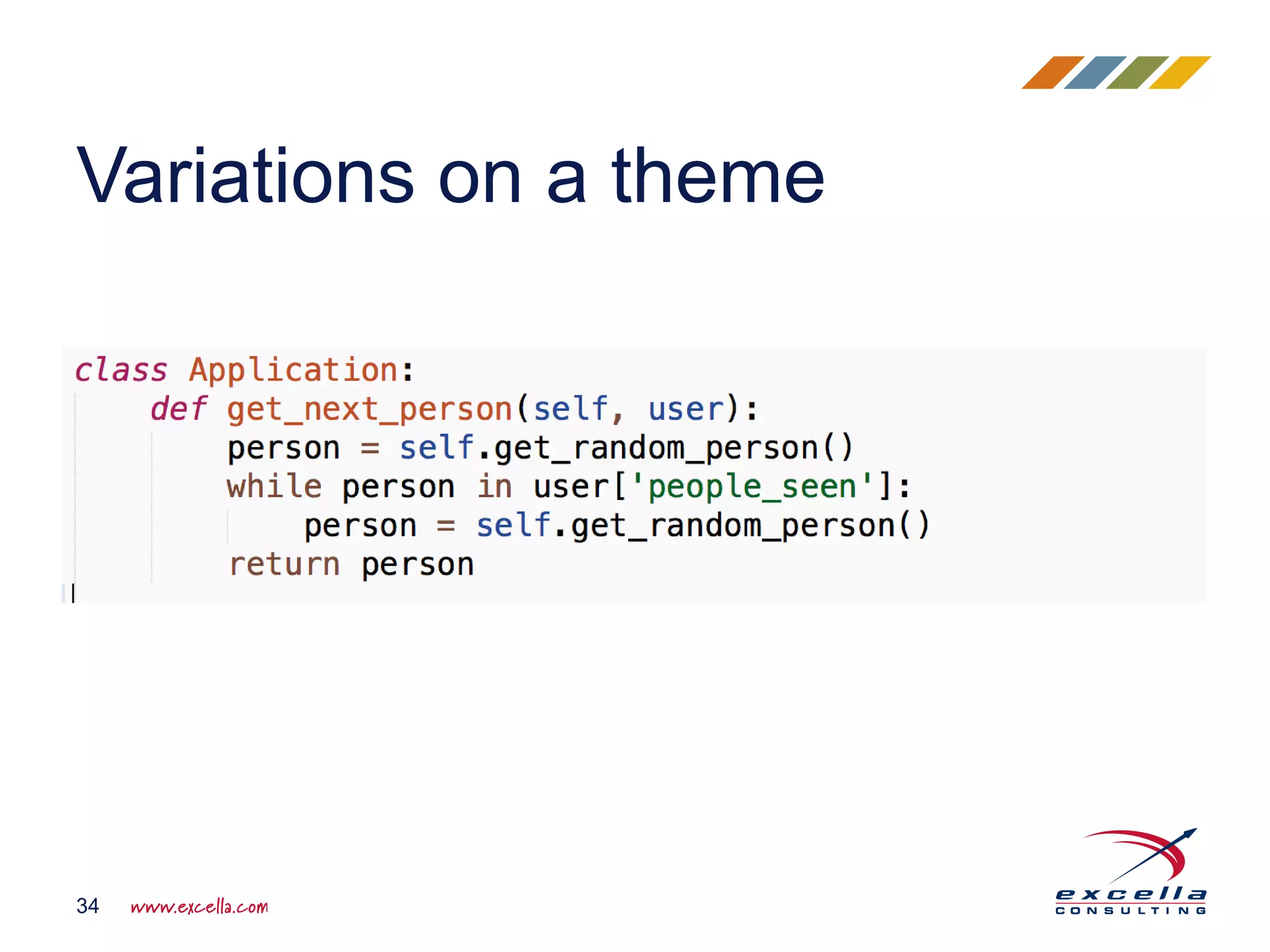 Variations on a theme 34 