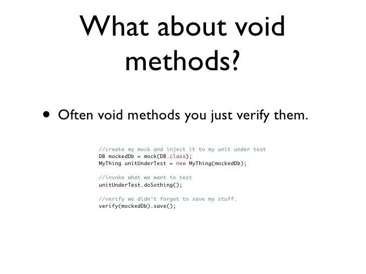 Basic Unit Testing with Mockito