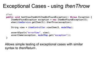 Mocking in Java with Mockito