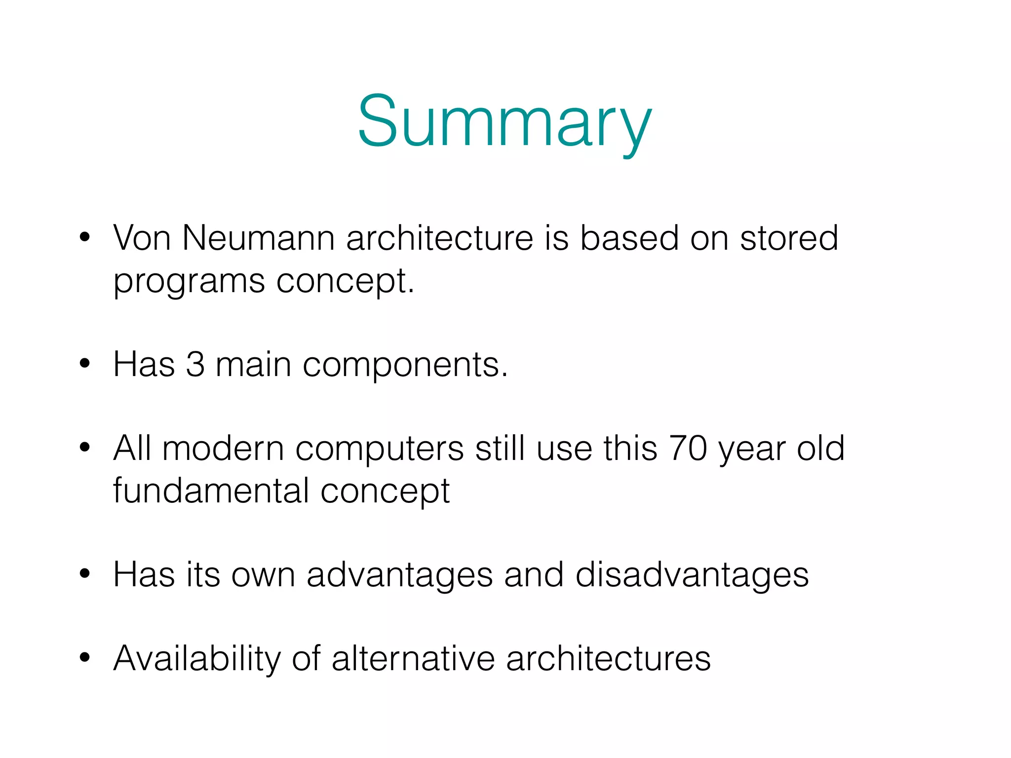 Von Neumann Architecture | PDF