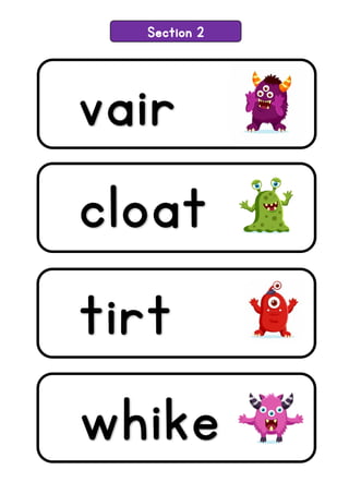 Section 2
vair
cloat
tirt
whike
 