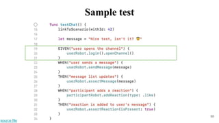 98
source file
Sample test
 