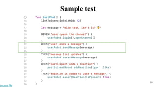 99
source file
Sample test
 