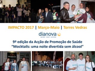 IMPACTO 2017 | Março-Maio | Torres Vedras
9ª edição da Acção de Promoção de Saúde
“Mocktails: uma noite divertida sem álcool”
 
