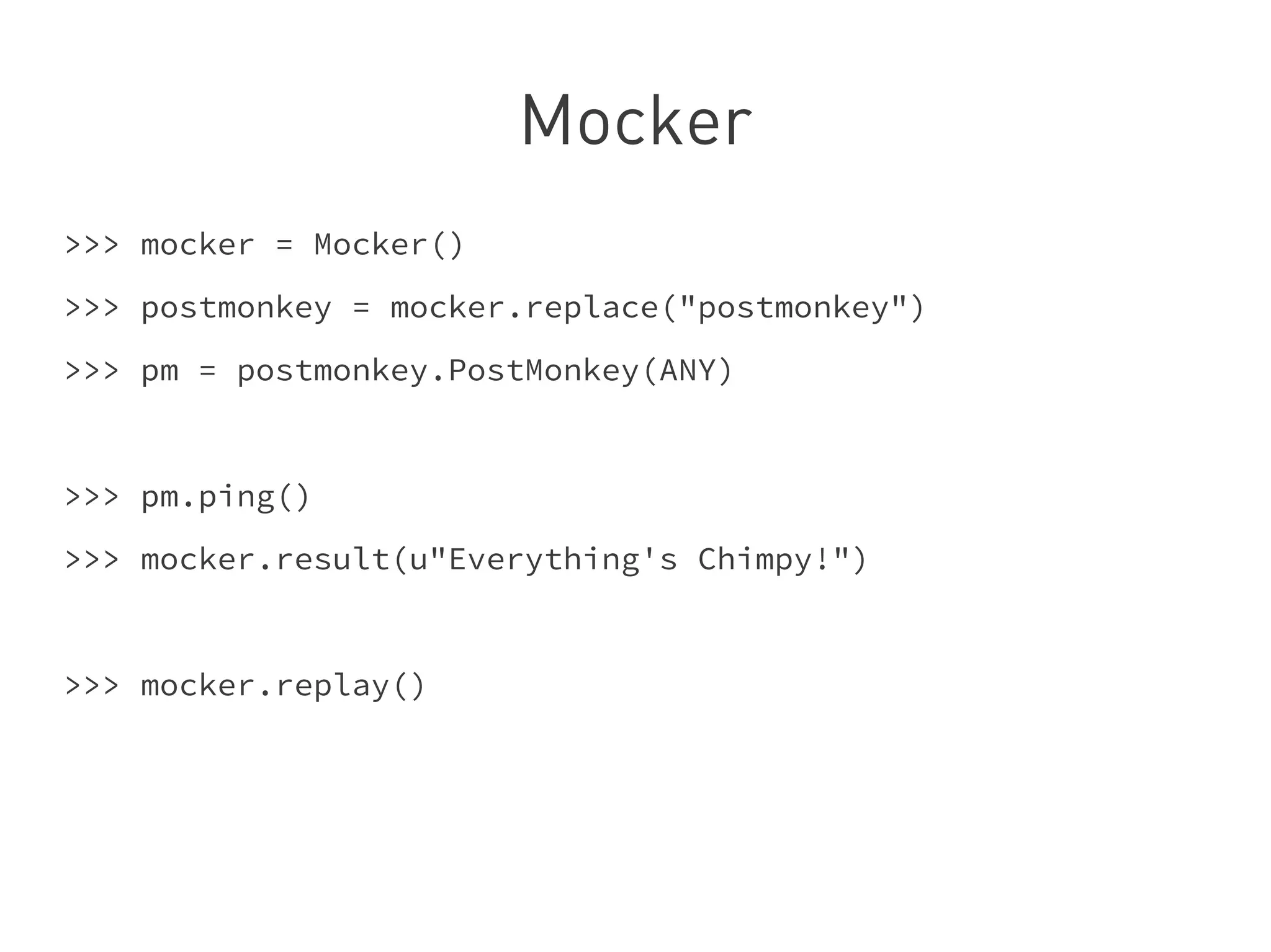 Mock testing mit Python | PPT