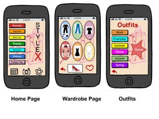 Home Page Wardrobe Page Outfits
 