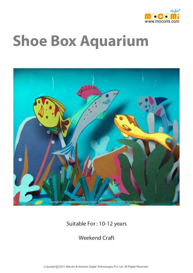 How to make ShoeBox Aquarium Kids