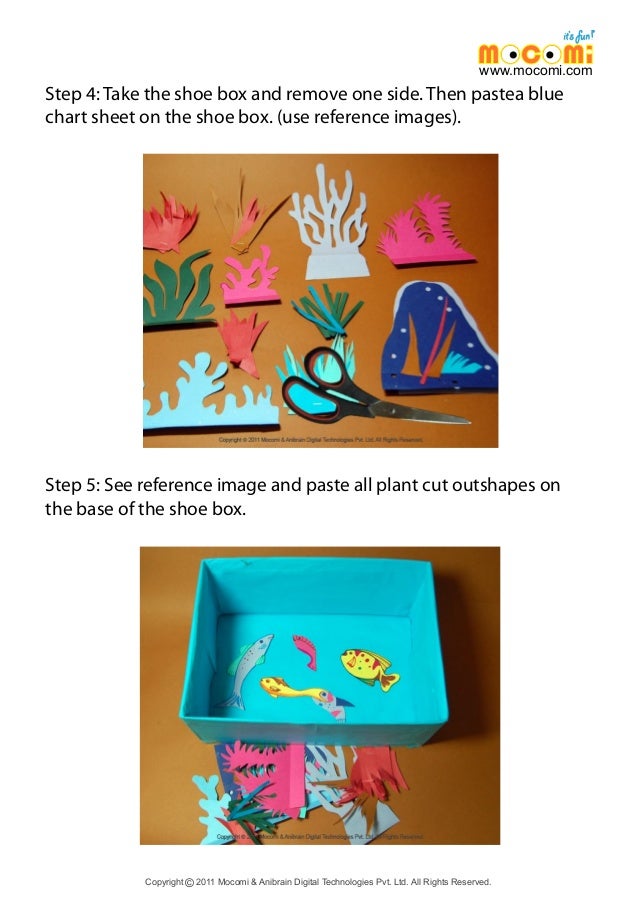 How to make ShoeBox Aquarium Kids
