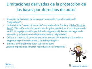 Derechos de Autor y Protección Legal del Software y Bases de Datos | PDF