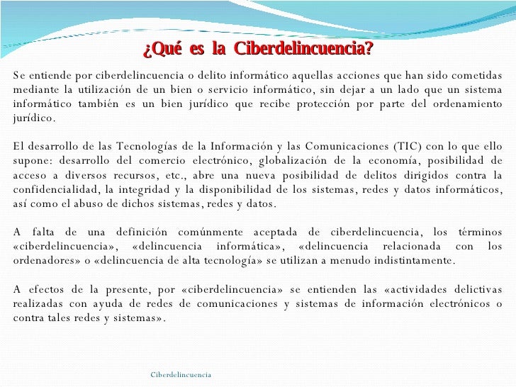 Ciberdelincuencia