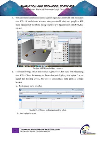 Simulasi dengan menggunakan ProModel Software | DOCX