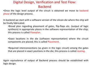 Module one for the Digital VLSI design flow | PDF