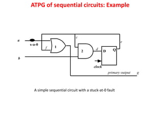 ATPG for the Synchronous Sequential Circuit | PDF