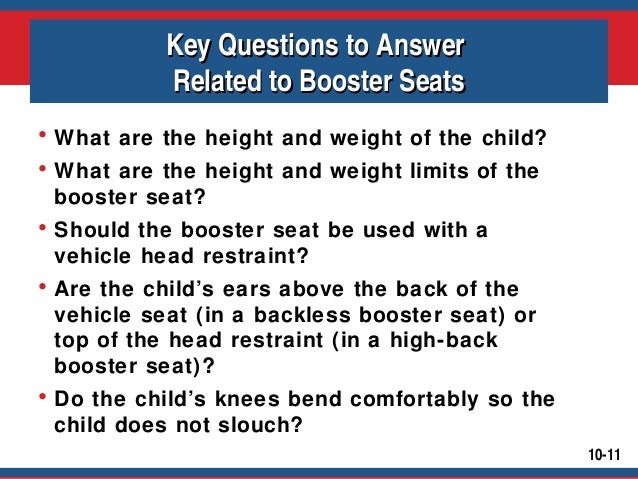 high back booster height limit
